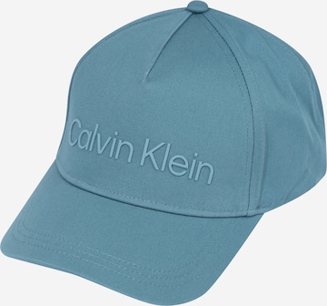 Cappello da baseball di Calvin Klein in blu: frontale