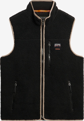 Superdry & Co Weste in Schwarz: Vorderseite