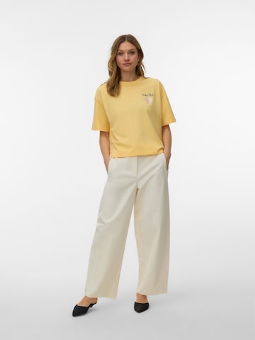 VERO MODA Tričko 'VMSIGRID KELLY' - Žltá