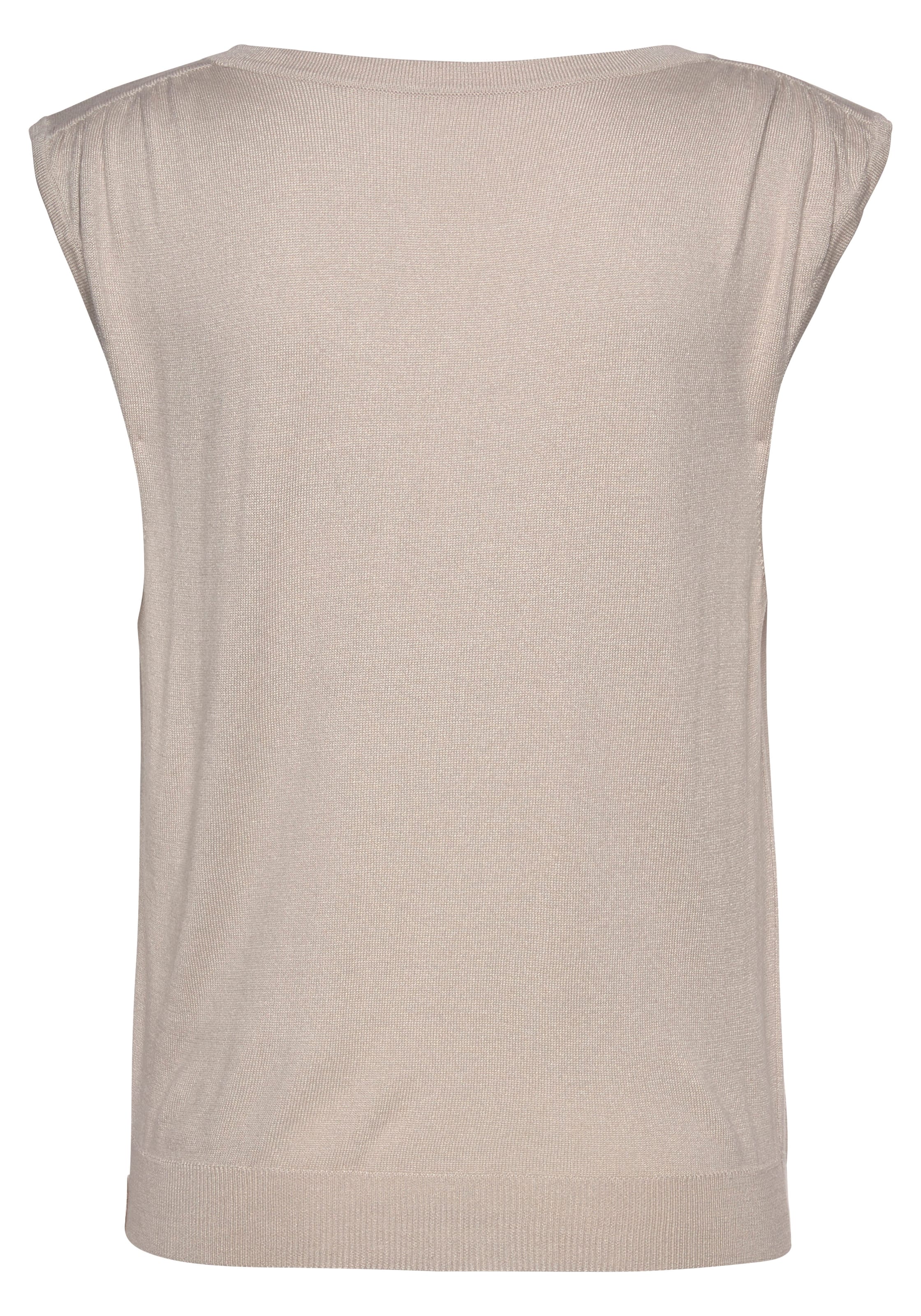 LASCANA - Jersey en beige