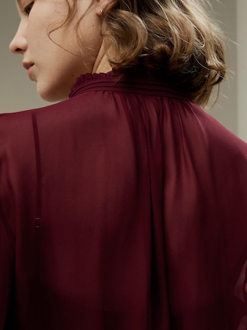 Lilysilk - Blusa 'Georgette' en rojo