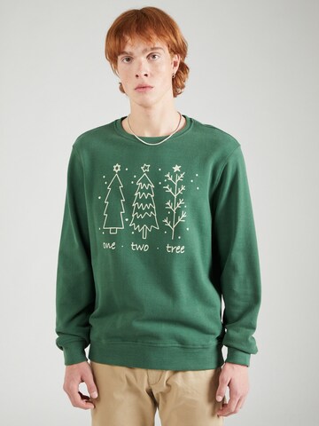 Sweat-shirt BLEND en vert : devant