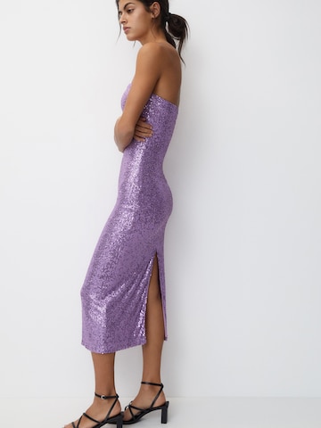 Robe de soirée Pull&Bear en violet