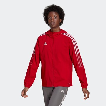 ADIDAS SPORTSWEAR Athletic Jacket 'Tiro 21' in Red: front