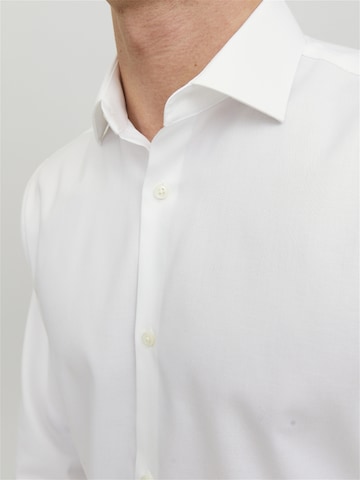 JACK & JONES Comfort fit Button Up Shirt 'PARKER' in White