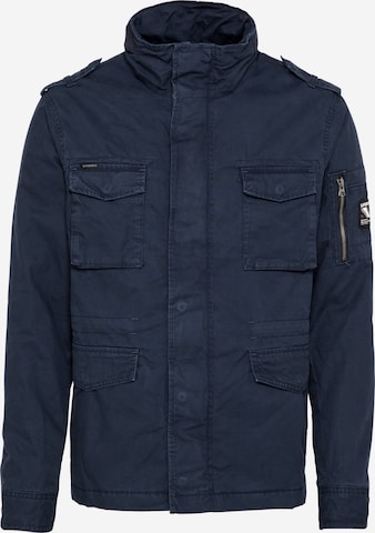 Superdry Regular Fit Jacke 'Rookie' in Blau: predná strana