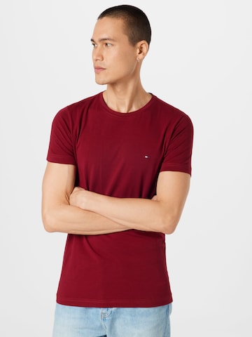 TOMMY HILFIGER Slim fit Μπλουζάκι σε κόκκινο: μπροστά