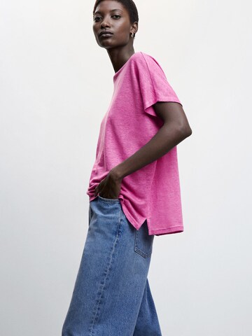 MANGO Koszulka 'LINT' w kolorze fioletowy