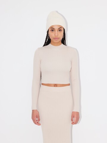 LeGer by Lena Gercke Pullover 'Iliana' in Beige: predná strana