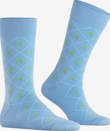 BURLINGTON Socken 'Palm Tree' in Blau: Vorderseite