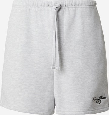 DAN FOX APPAREL Свободный крой Штаны 'Carl' в Серый: спереди