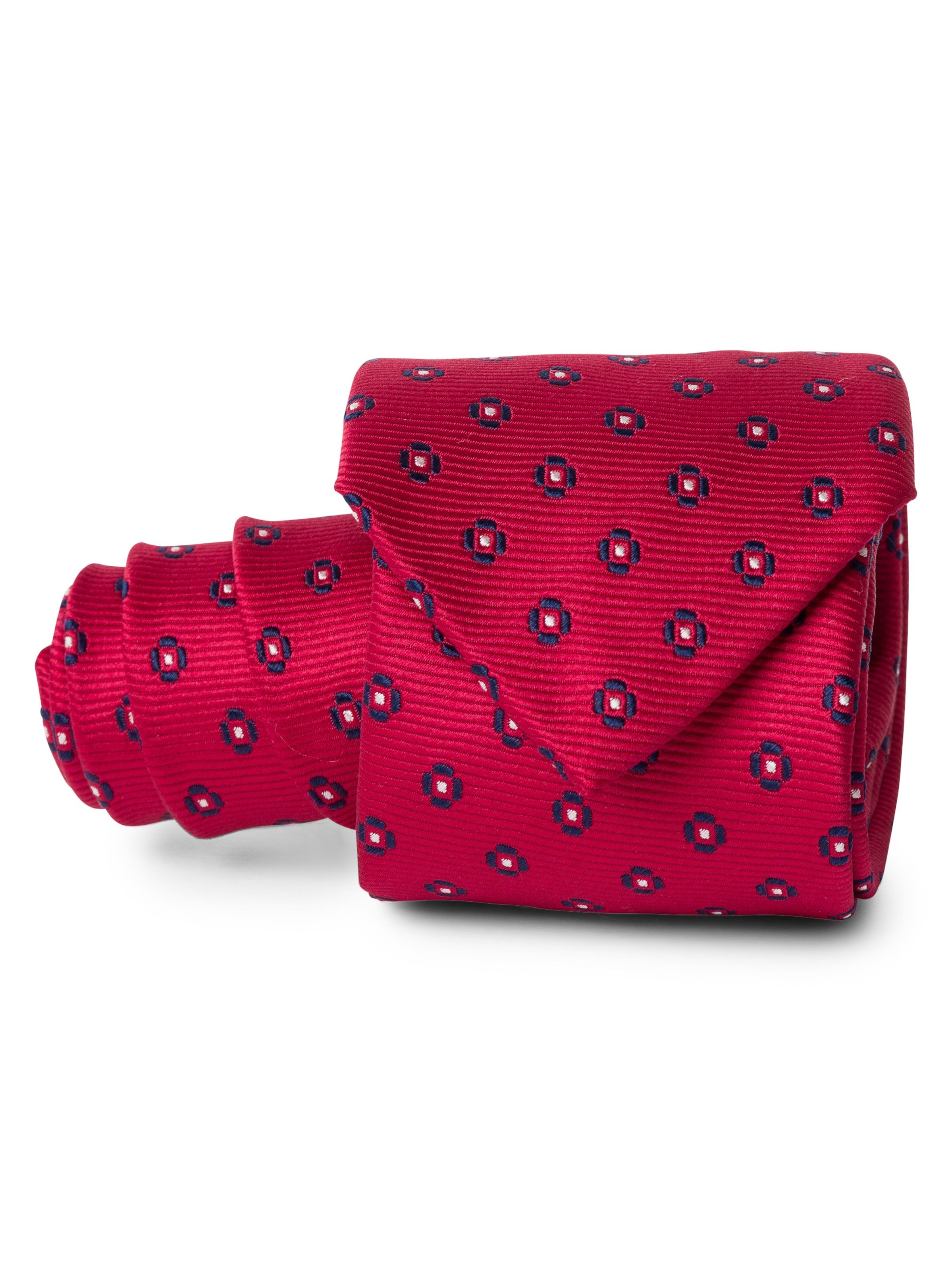 Finshley & Harding Krawatte in Rot: Vorderseite