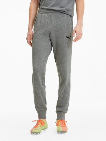 PUMA Tapered Workout Pants 'Teamgoal 23' in Grey: front