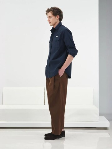 Coupe regular Chemise Giesto en bleu