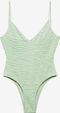 MANGO Swimsuit 'Samos' in Green: front