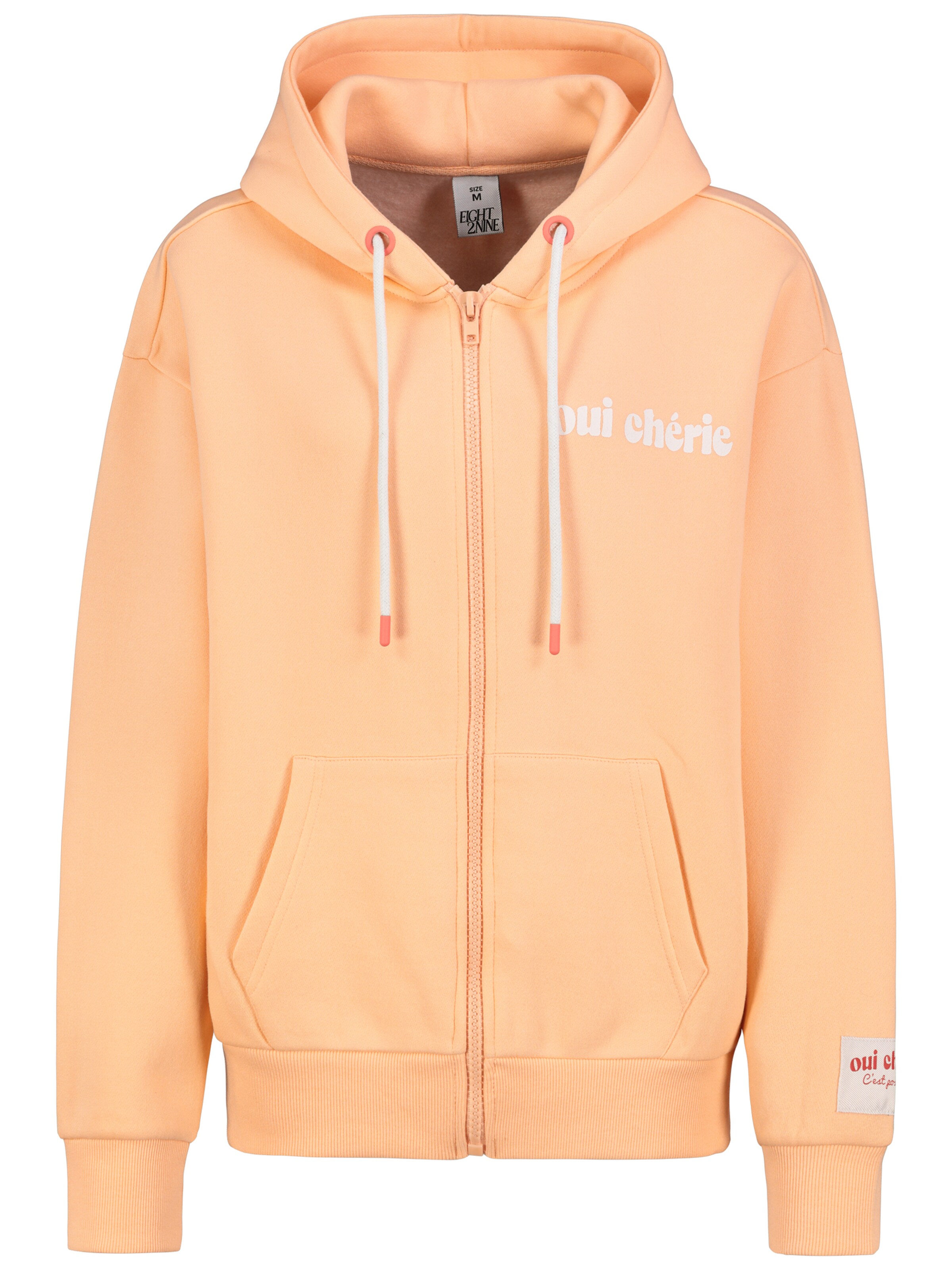 Eight2Nine Sweatjacke in Orange: Vorderseite