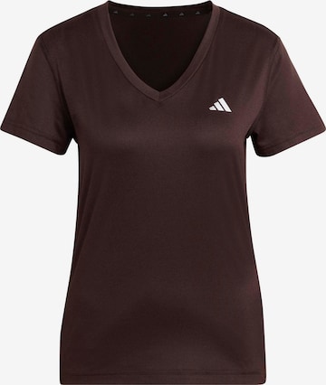 ADIDAS PERFORMANCE Functioneel shirt in Bruin: voorkant