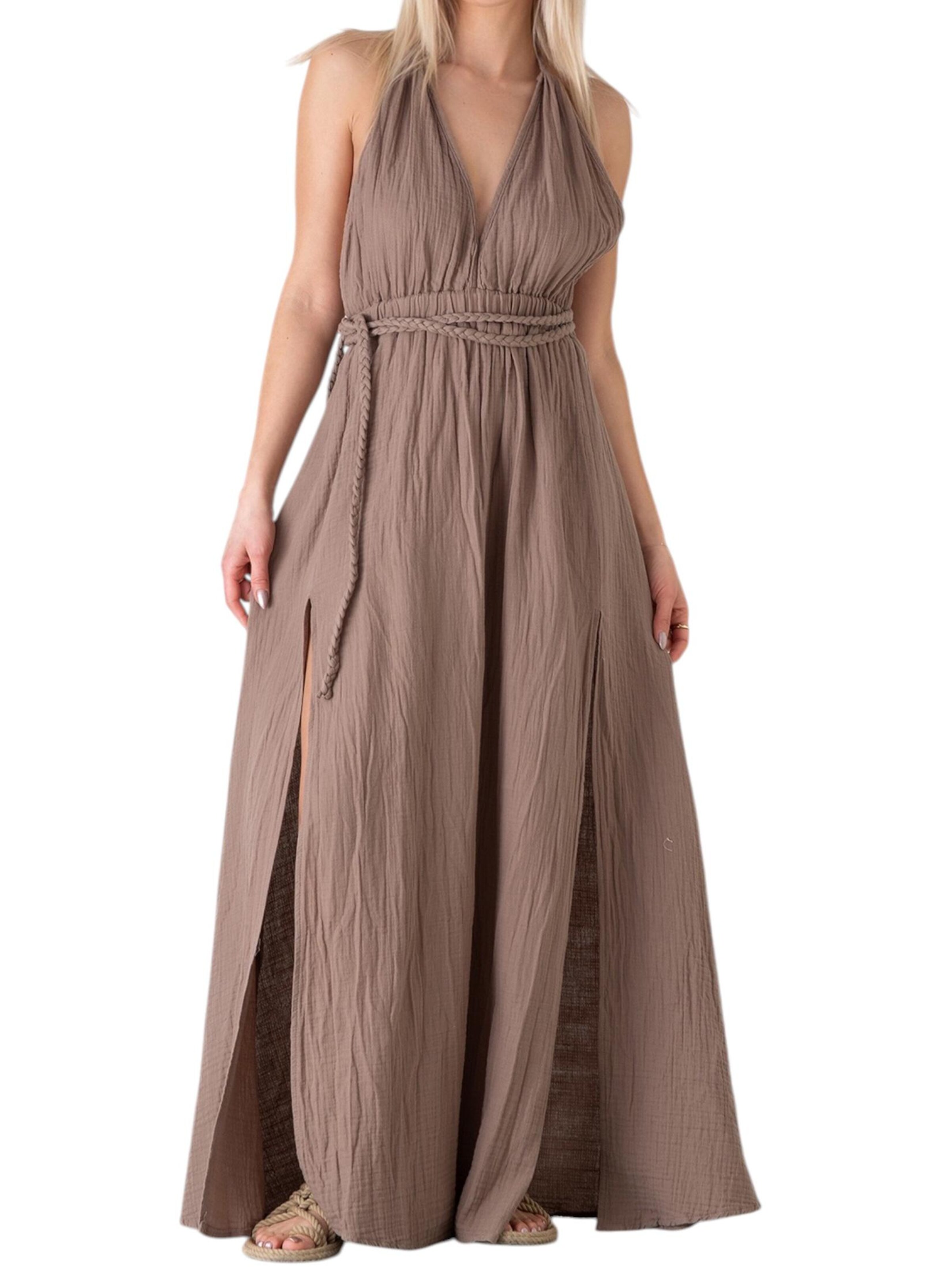 WENOR Dress 'AURELA-BOHO' in Beige