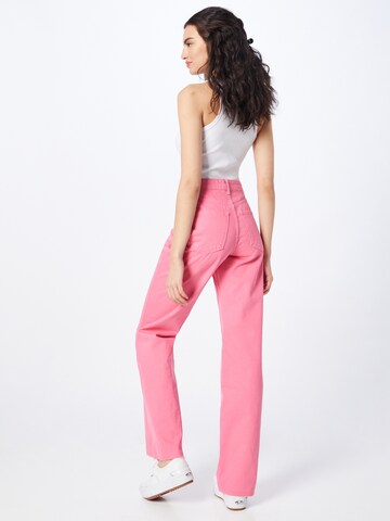 Gina Tricot Wide Leg Jeans 'Idun' i pink