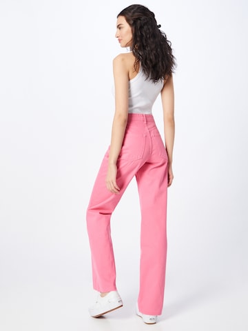 Gina Tricot Wide leg Jeans 'Idun' i rosa