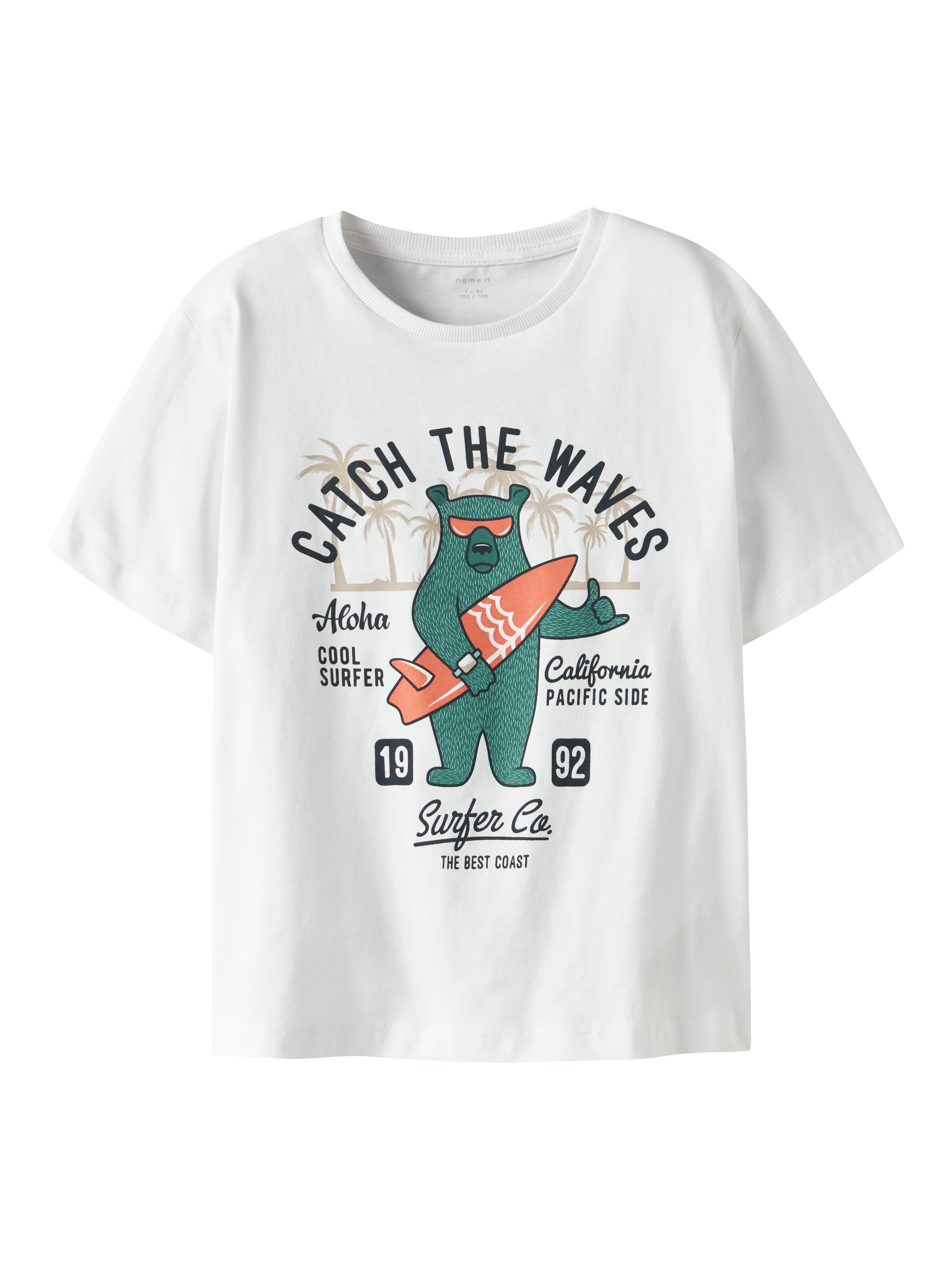 NAME IT Футболка 'NKMJosh' в Белый: спереди