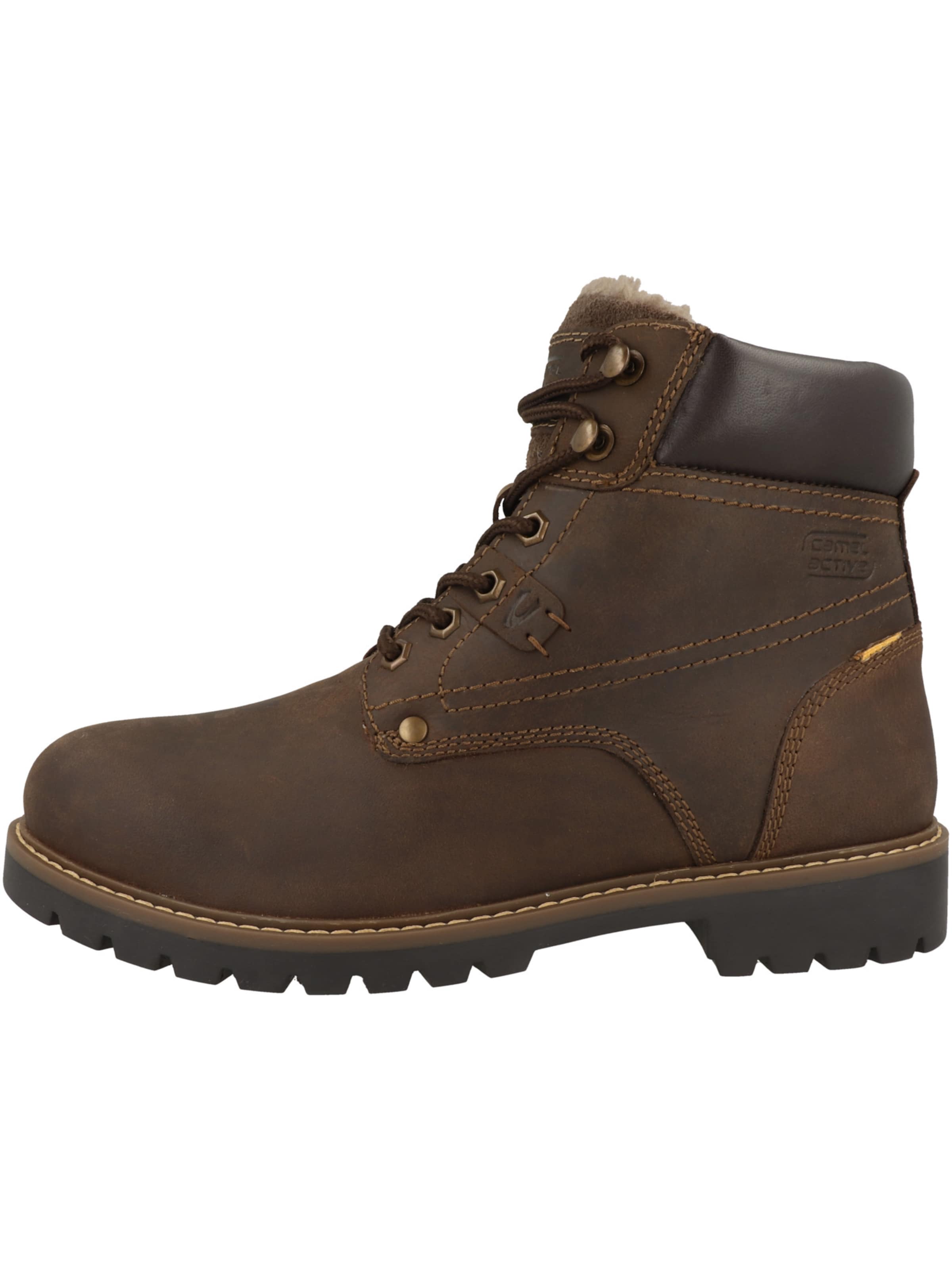 CAMEL ACTIVE - Botas com atacadores em castanho: frente