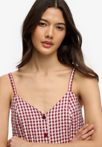 Combinaison 'Gingham Cami' Superdry & Co en rouge