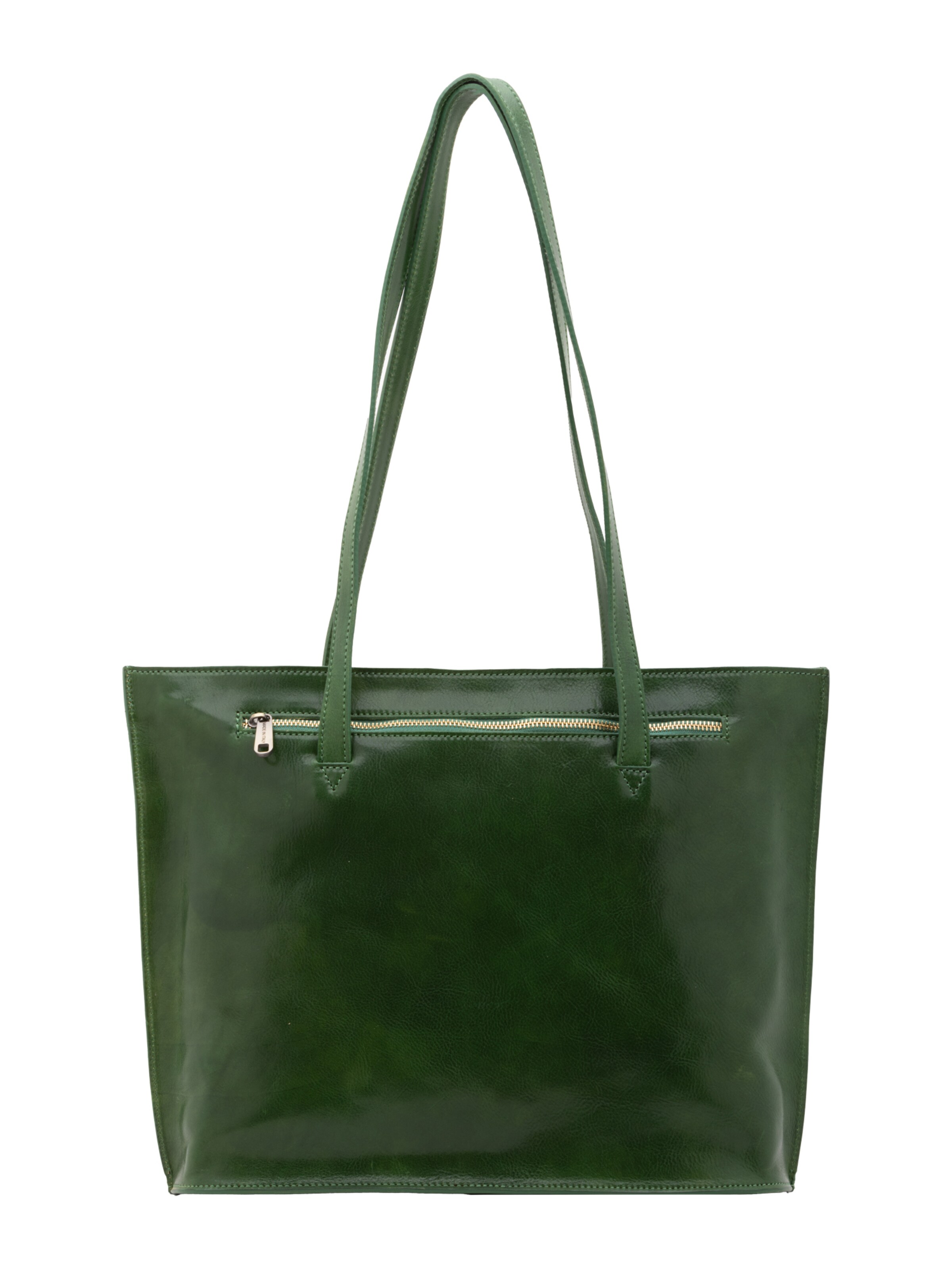 Borsa a spalla 'Borsa a Spalla Donna Pelle Vera Vacchetta - Chiusura Zip Made in Italy' di I Fratelli in verde