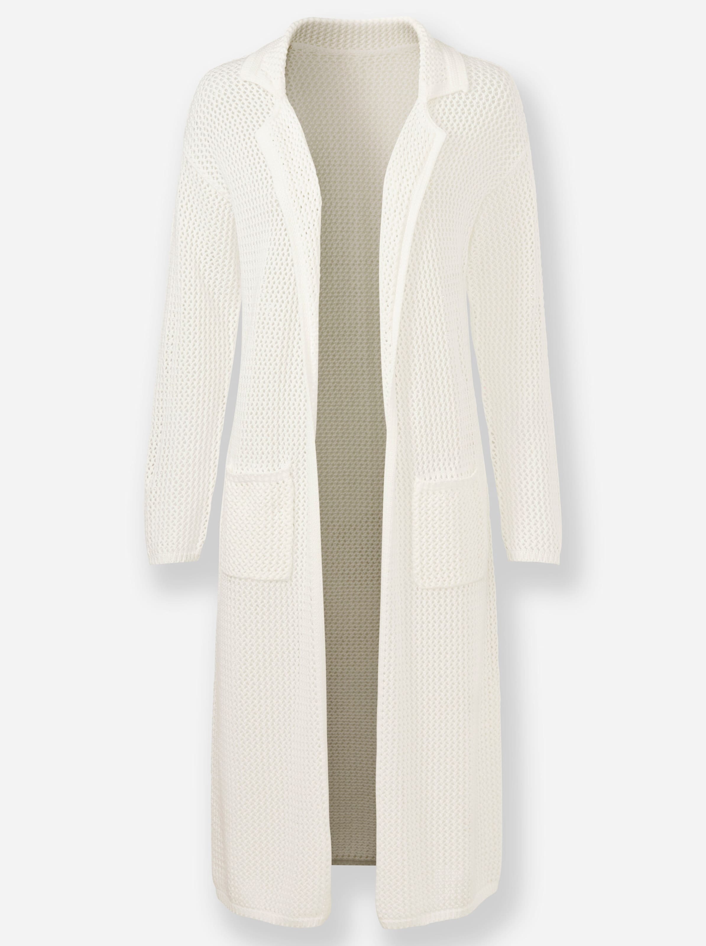 Cardigan Lungo Cappotto In Maglia Di Lana Donna Cappotti In Maglia