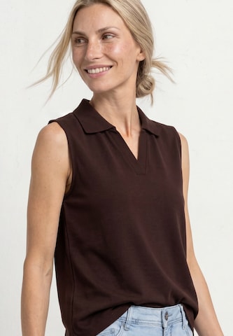 STREET ONE Top in Braun: Vorderseite