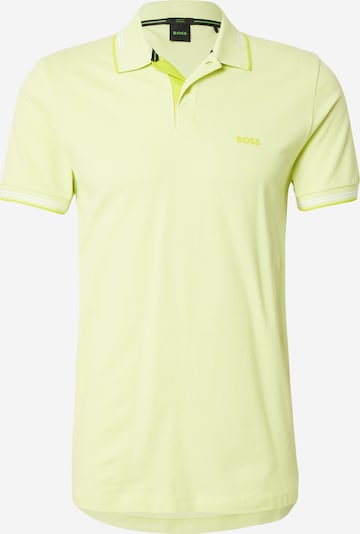BOSS Majica 'Paul' u limeta / pastelno zelena / bijela, Pregled proizvoda