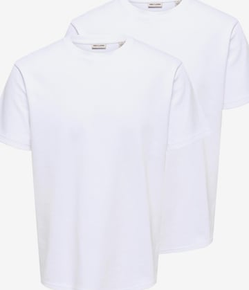 Only & Sons Shirt 'Caspian' in Weiß: Vorderseite