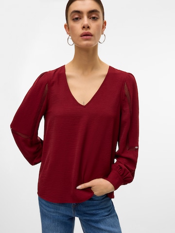 VERO MODA Тениска 'VMALVA' в кафяво