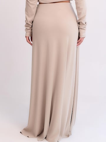 Gonna 'Luna' di mandragora in beige