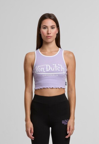 Von Dutch Originals Top 'Ashley' in Lila: voorkant