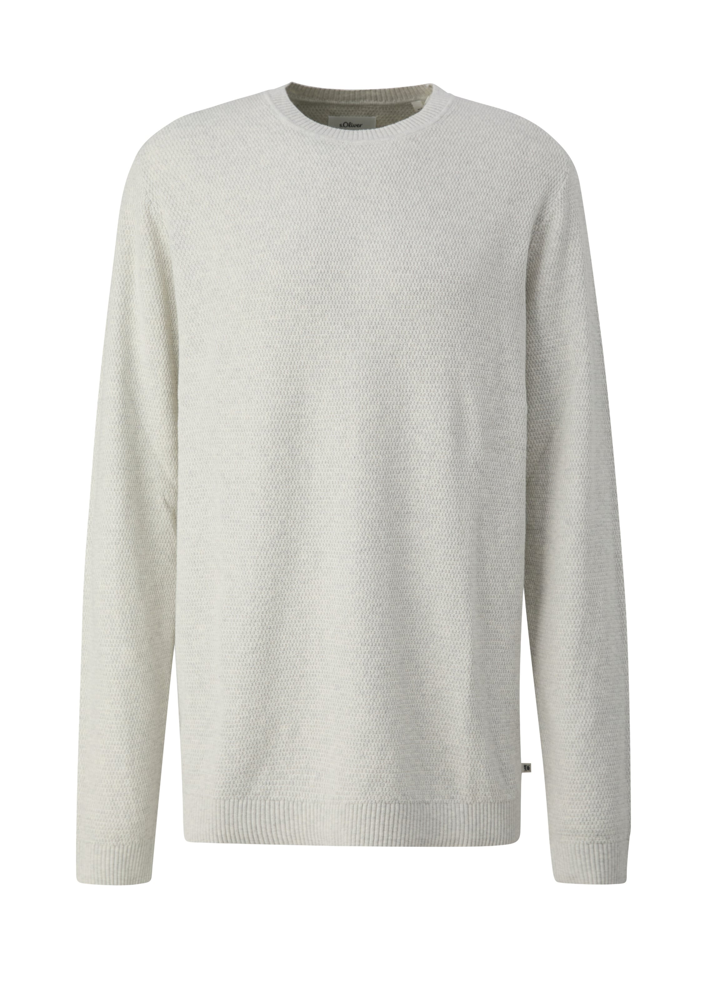 Pull-over s.Oliver Men Big Sizes en beige : devant