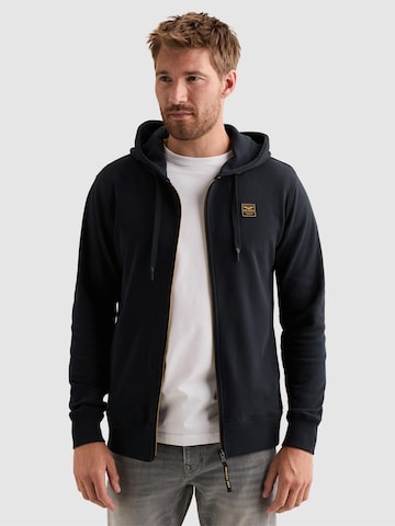 PME Legend Between-season jacket 'Zip-up hoodie with side pockets' in Blue: front