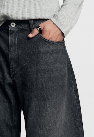 Bershka Barrel Дънки в черно