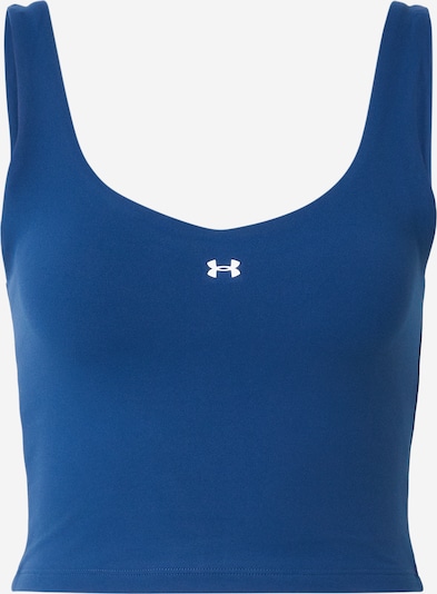 XS dydžio Sportiniai marškinėliai be rankovių 'Motion' iš UNDER ARMOUR, spalva – tamsiai mėlyna / balta, Prekių apžvalga