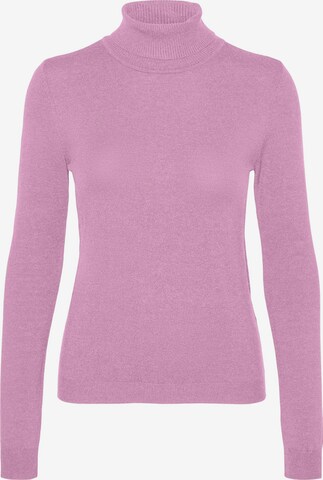 VERO MODA Sweater 'HAPPINESS' in Pink: front