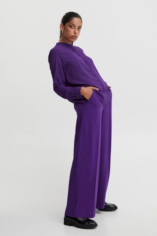 ICHI Wide Leg Hose 'Kate' in Lila