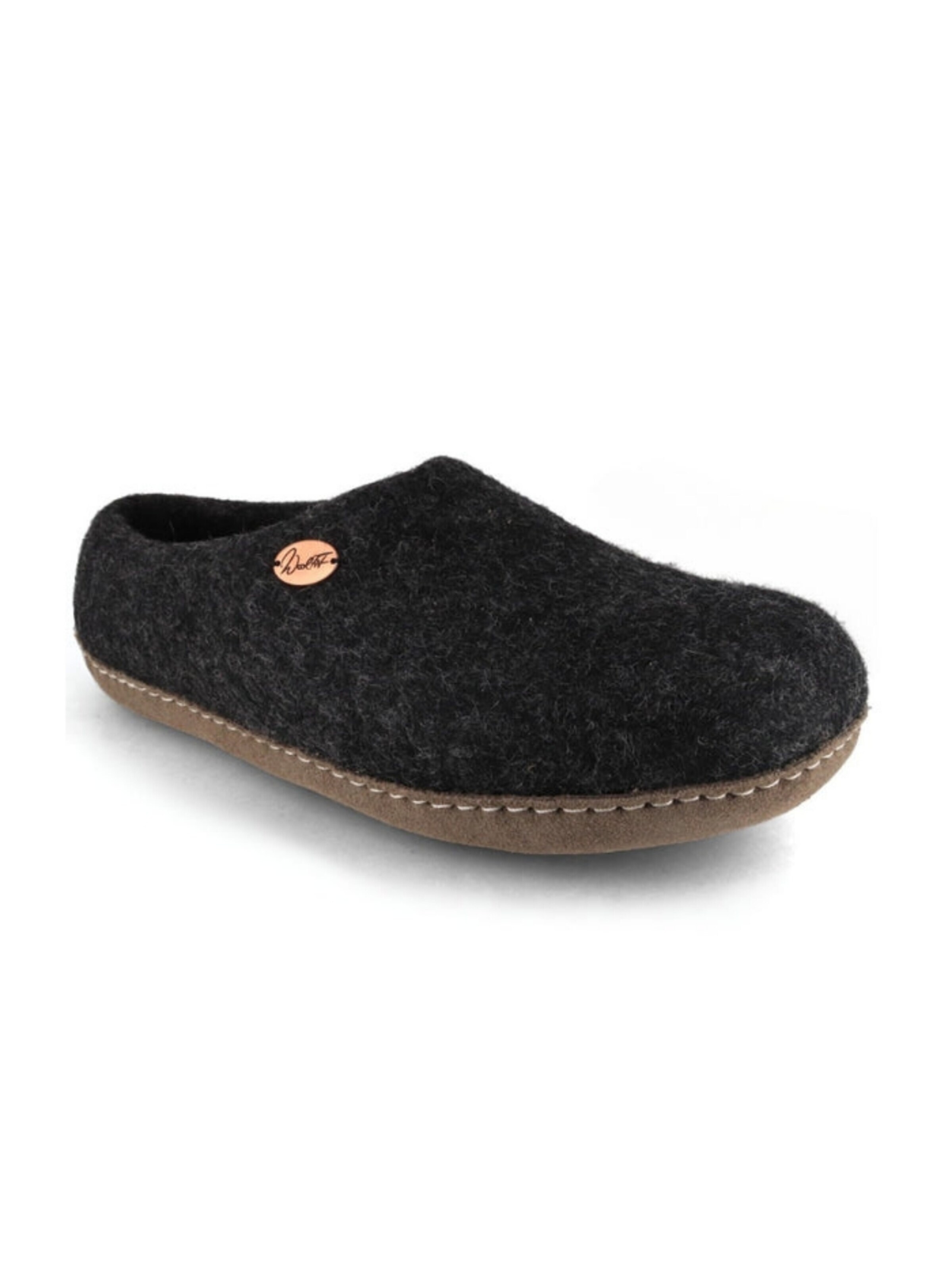 WoolFit Hausschuh‌‌‌‌‌‌ in Grau: Vorderseite