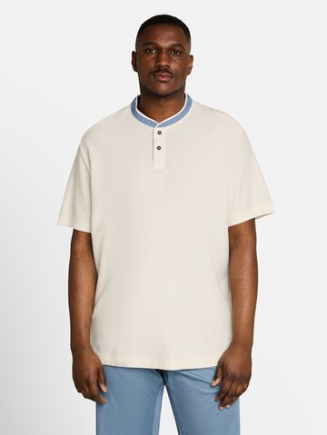 TOM TAILOR Men + Poloshirt in Weiß: Vorderseite
