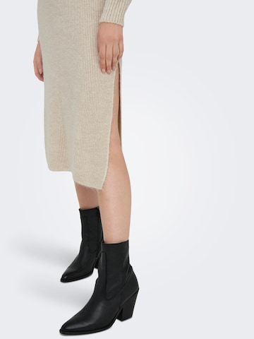 ONLY Knitted dress 'ANDREA' in Beige