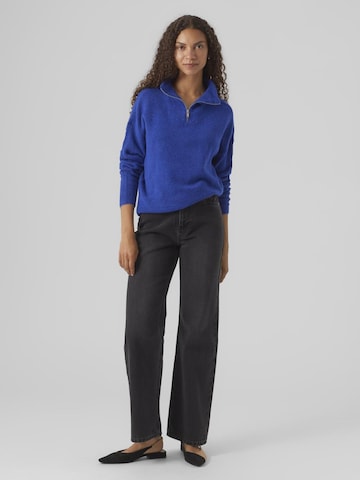 VERO MODA Trui 'ELLYLEFILE' in Blauw