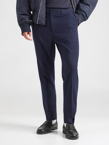SCOTCH & SODA - Regular Calças com vincos 'IRVING' em azul: frente