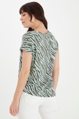 Fransa Shirt mit Allover Print in Grün