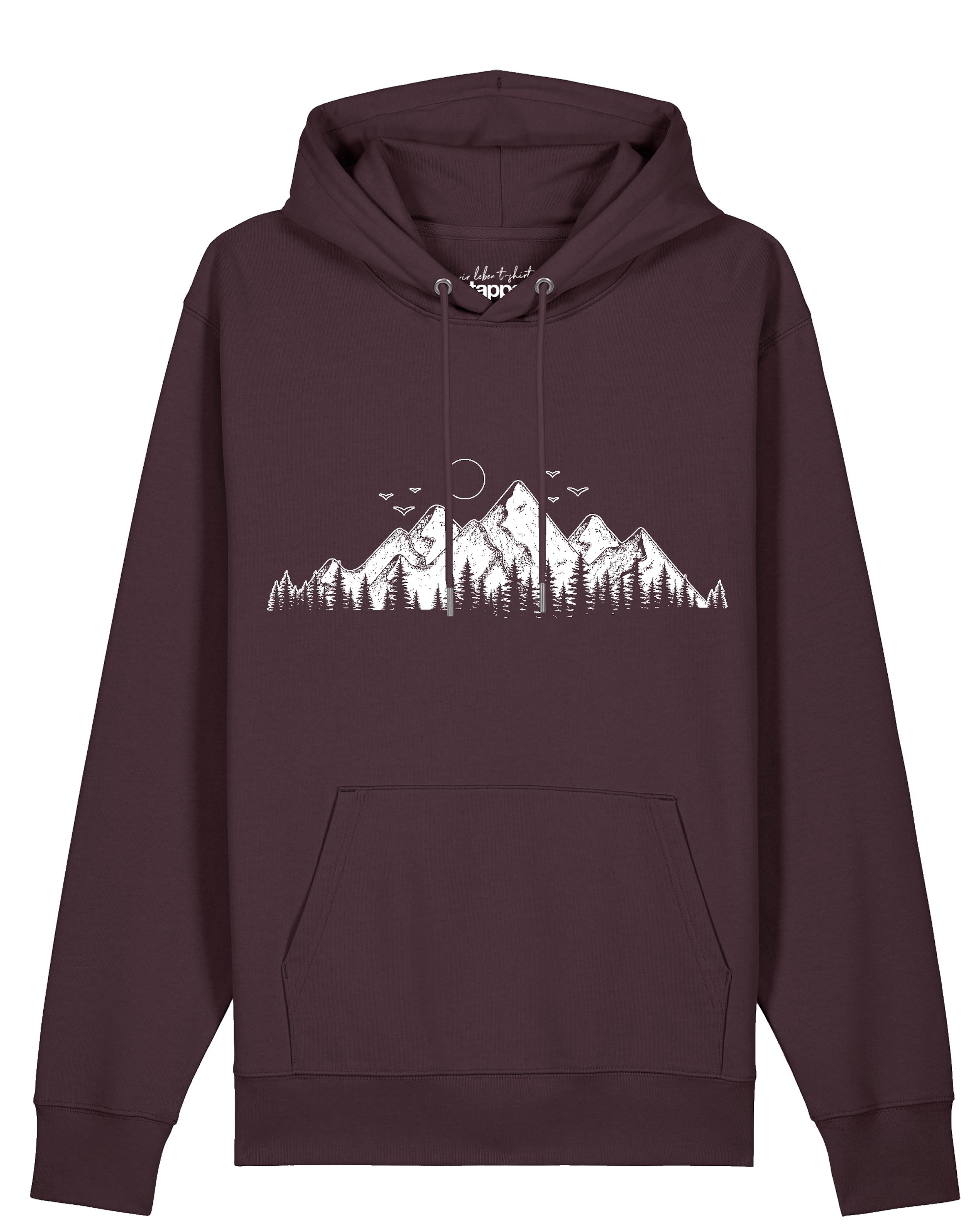 Watapparel Sweatshirt 'Mountains' in Red: front