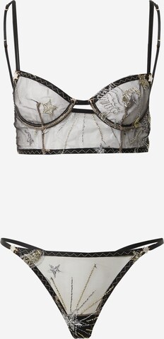 Bustier Ensemble de linge Nasty Gal en noir : devant