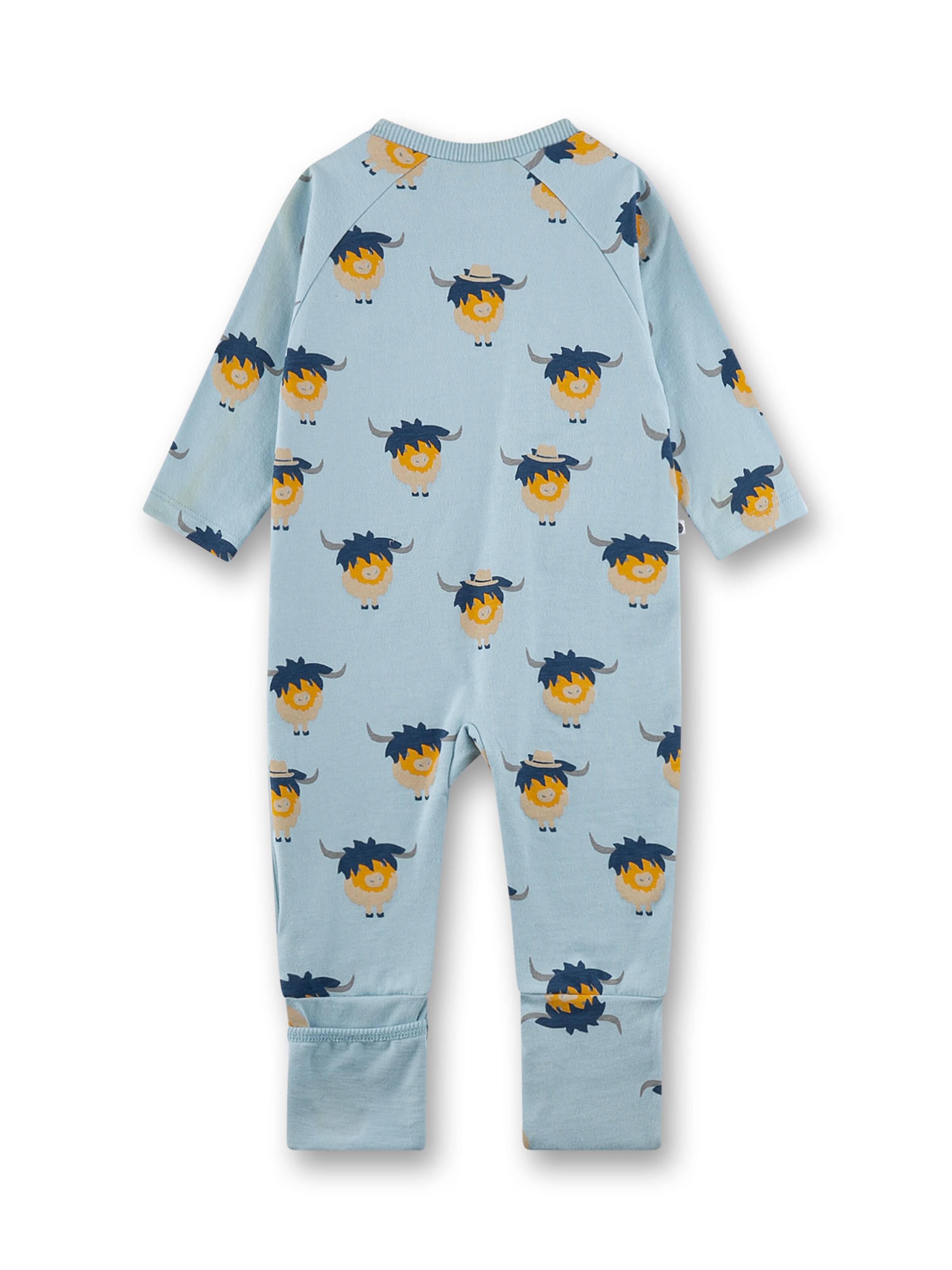 Tutina / body per bambino 'Büffel' di Sanetta in blu